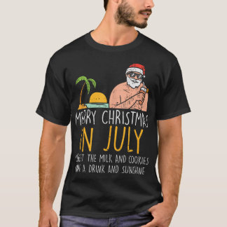 God jul i juli: Summan av Santa Beach Cocktail T Shirt