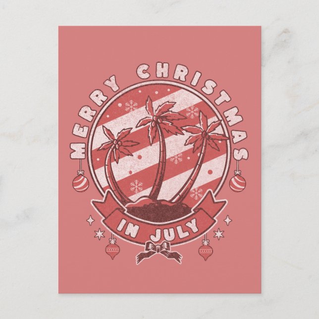 God jul i juli vykort (Framsida)