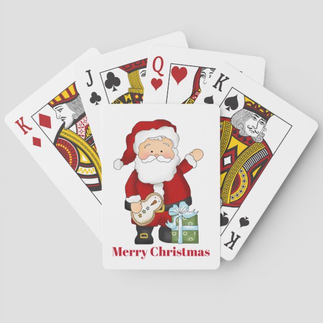 God jul i Jultomten Helgdag Casinokort (Baksidan)