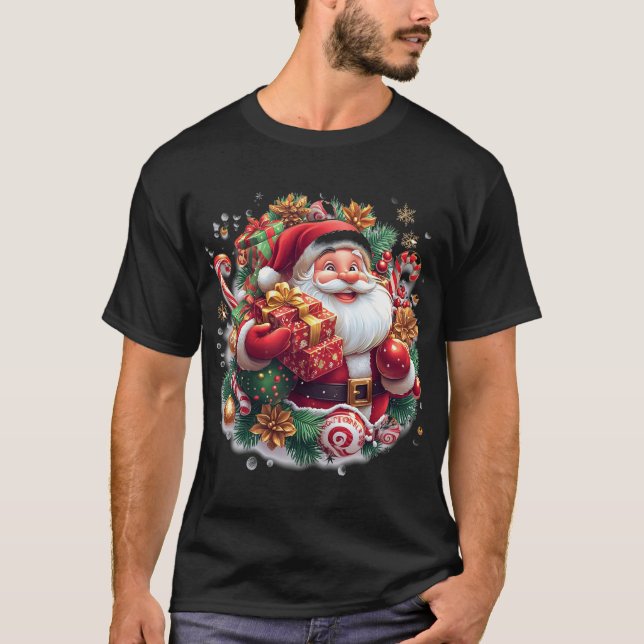 God jul i Jultomten - Vibrant Holida T Shirt (Framsida)