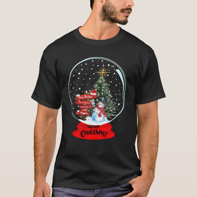 God jul i julvärlden t shirt (Framsida)