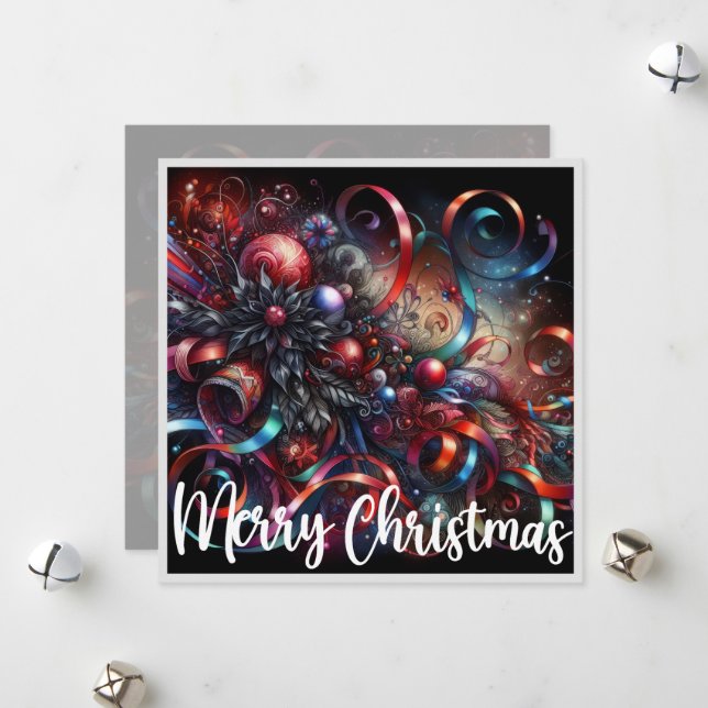 God jul i Klockor Julkort (Fram/Back In Situ)