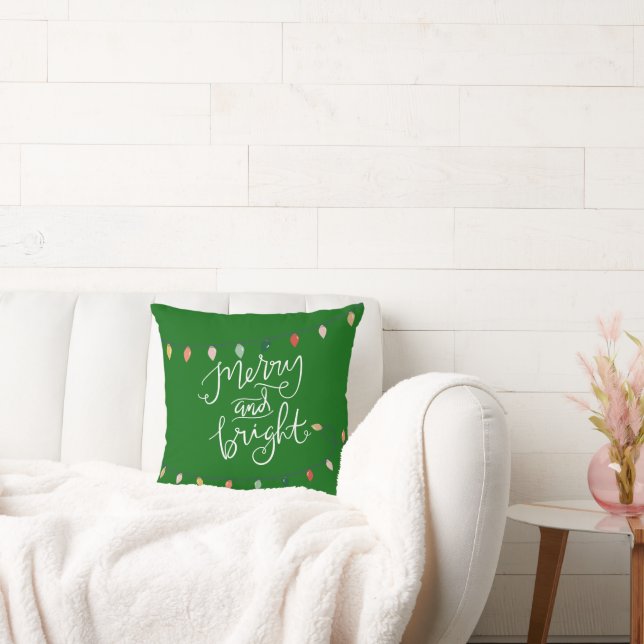 God jul i Ljus | Grönt Kudde (Soffa)