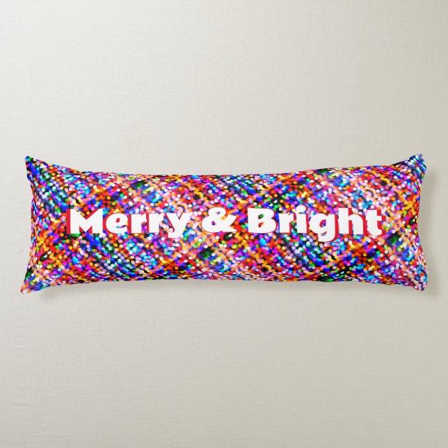 God Jul i Ljus Mönster Reversible Kroppskudde (Framsidan)