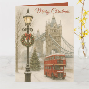 God Jul i London vykort Resenär Present