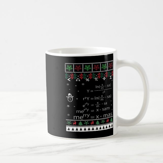 God jul i Math Eq Kaffemugg (Höger)