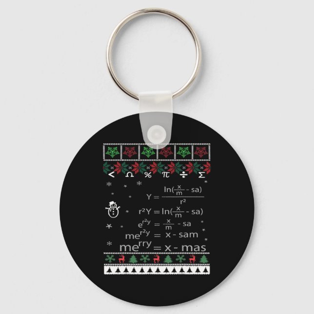 God jul i Math Eq Nyckelring (Framsida)