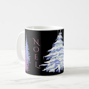 God jul i Modern Snö Träd CHANGE FÄRG Kaffemugg