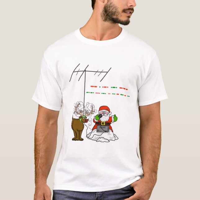 God jul i morsealfabettshirten - Santa Tröja (Framsida)