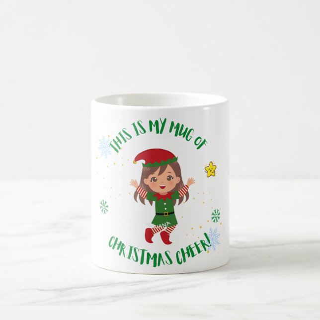 God jul i Mugg: Välkomlig Elf-design åt dig Kaffemugg (Center)