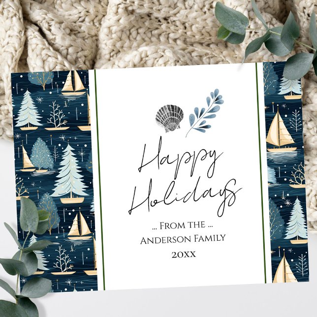 God jul i Nautiska Fraktaser Vykort (Skapare uppladdad)