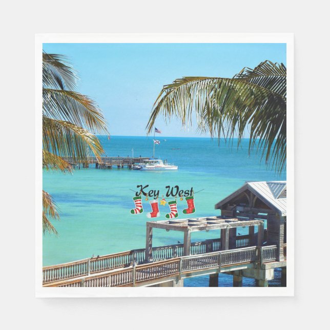 God jul i Nyckel Väster Pappersservett (Framsidan)