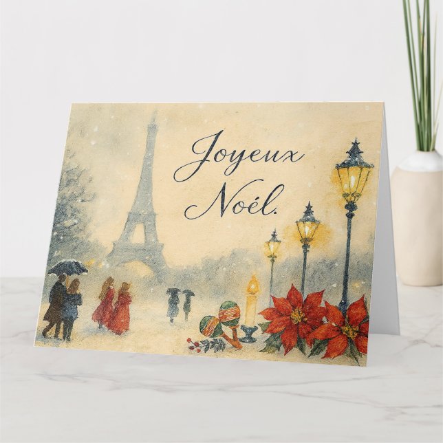 God jul i Paris Kort (Framsida)