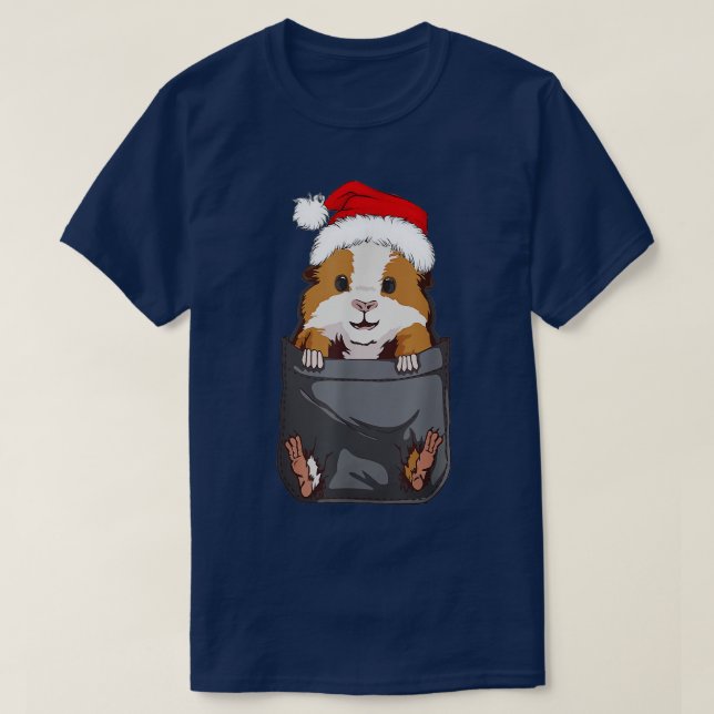 God jul i Pigmas Funny Guinea Gris T Shirt (Design framsida)