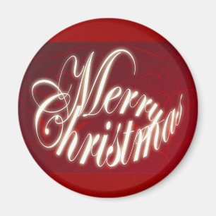 God jul i röd magnet