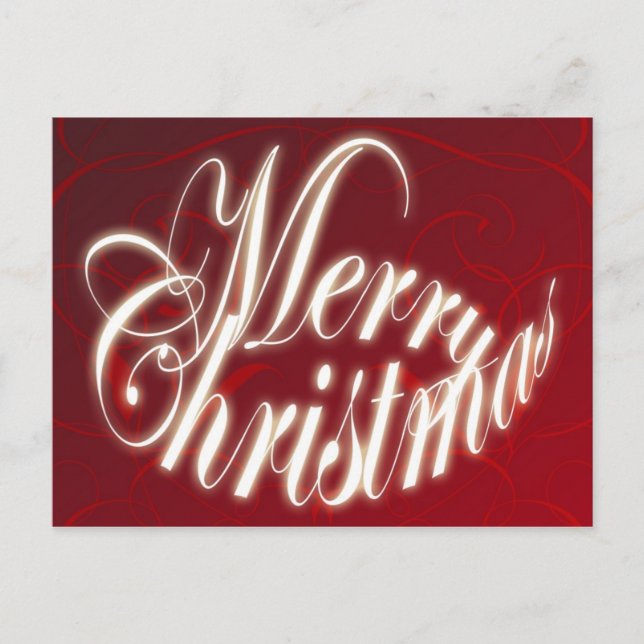 God jul i Rött vykort (Framsida)