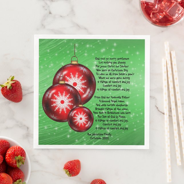 God jul i Sång, herrar Pappersservett (Insitu)