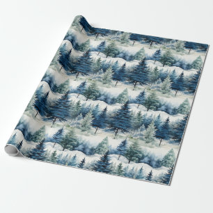 God jul i Snowy Gräs Presentpapper