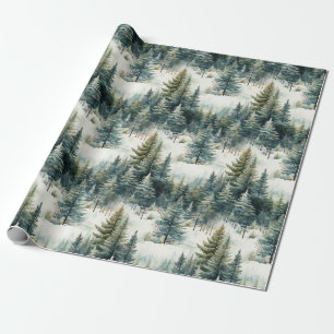 God jul i Snowy Gräs Presentpapper