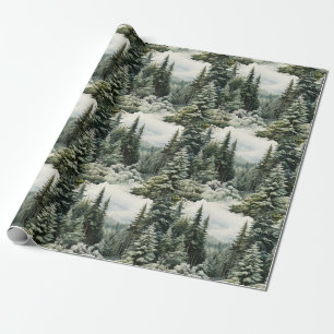 God jul i Snowy Gräs Presentpapper