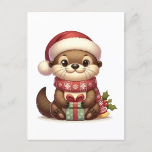 God jul i tomten med nuvarande läge vykort