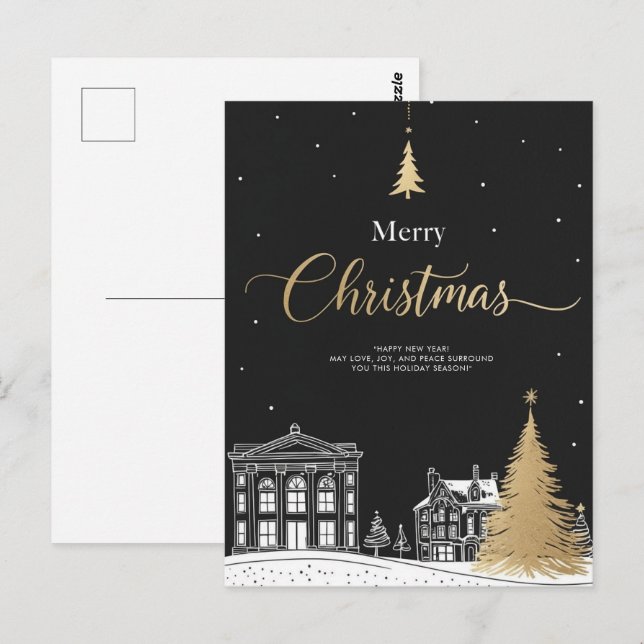 GOD JUL I VYKORT (Fram/baksida)