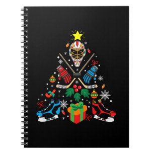 god jul Ice Hockey Julgran Anteckningsbok