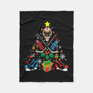 god jul Ice Hockey Julgran Fleecefilt