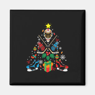 God jul Ice Hockey Julgran Magnet