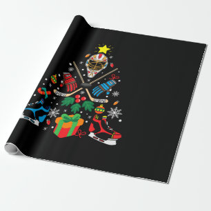 god jul Ice Hockey Julgran Presentpapper
