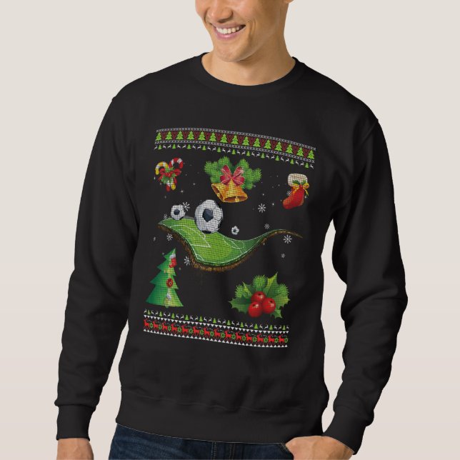 God jul idrottare Fläkt Ugly Sweat Lång Ärmad Tröja (Framsida)