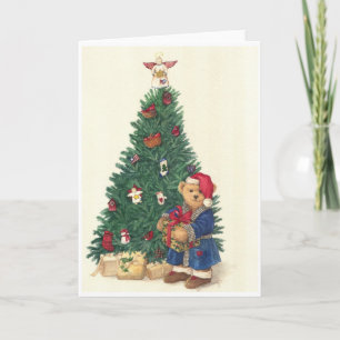 GOD JUL illustrerade den keliga julaftonBJÖRNEN Helgkort