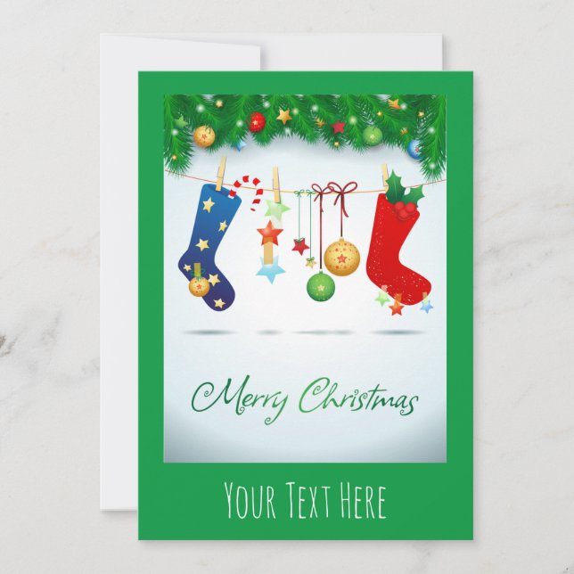 God jul inbjudningar (Framsida)