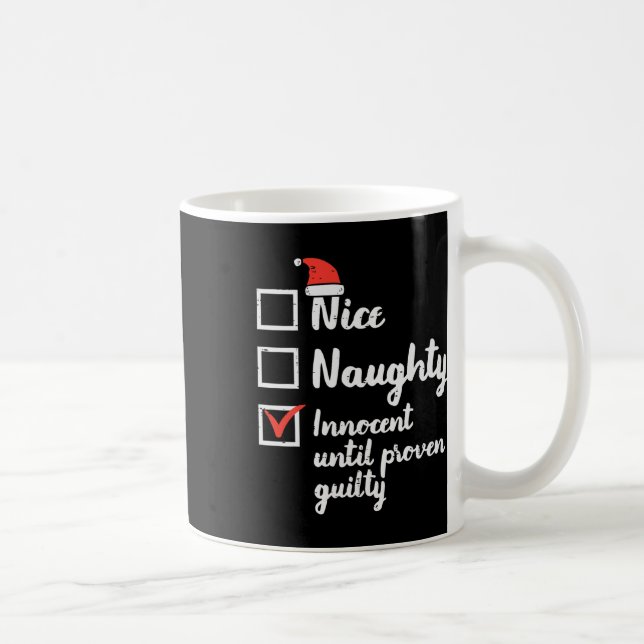 God jul, ingen nocent förrän bevisat gult kaffemugg (Höger)