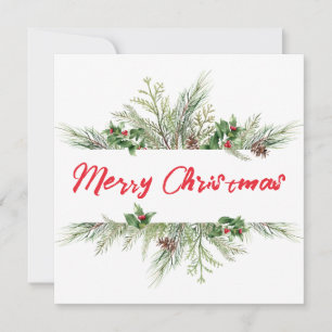 God jul inramad vintersäd julhälsning tack kort