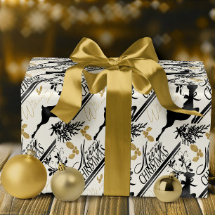 God jul Inslagning av renar för Papper Elegant Presentpapper