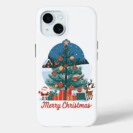 God jul iPhone 15 Fodral: Glatt ny modell