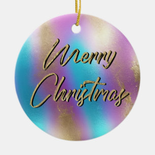 God jul Iridescent Rainbow Glam Julgransprydnad Keramik