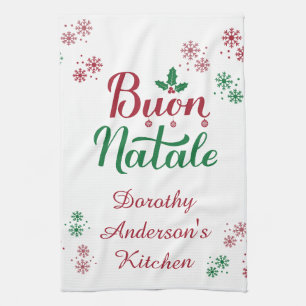 God Jul Italiensk Julkök Kökshandduk