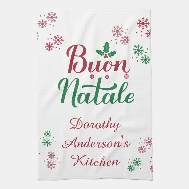 God Jul Italiensk Julkök Kökshandduk (Vertikal)