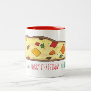 God jul Italienska Bakery Helgdag Biscotti Två-Tonad Mugg