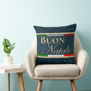 God Jul Italienska Flaggan Jul Kudde