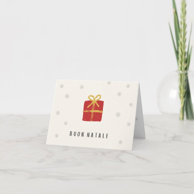 God Jul (italienskt julkort) italienskt jul Kort (Framsida)
