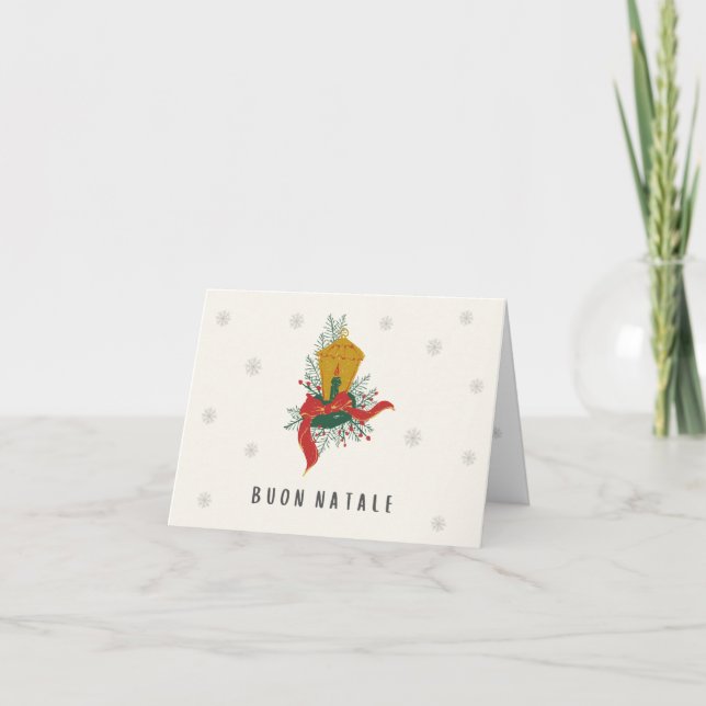 God Jul (italienskt julkort) Kort (Framsida)