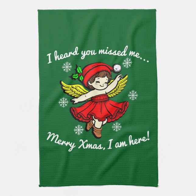 God jul Jag är här Kökshandduk (Vertikal)