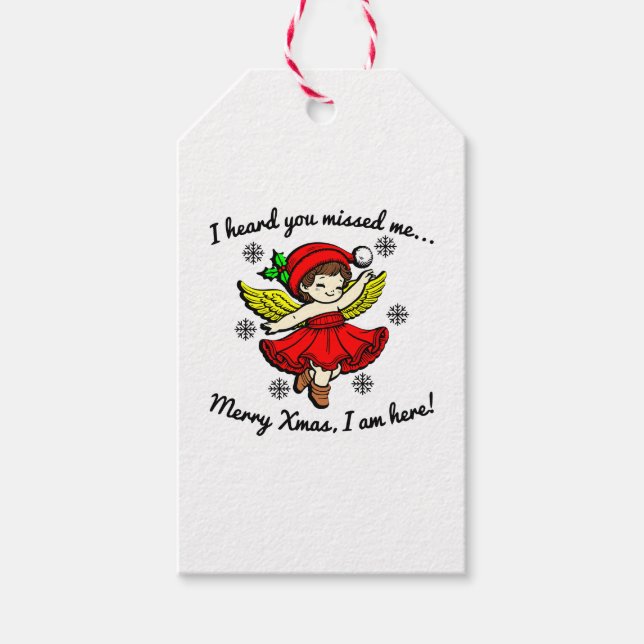 God jul Jag är här Presentetikett (Framsidan)