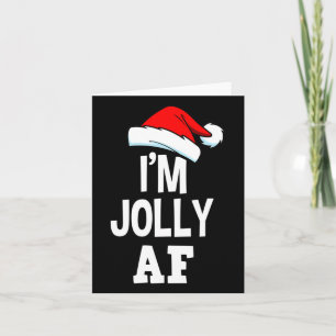 God jul, jag är Jolly Af Tee Santa Manar Wo Kort