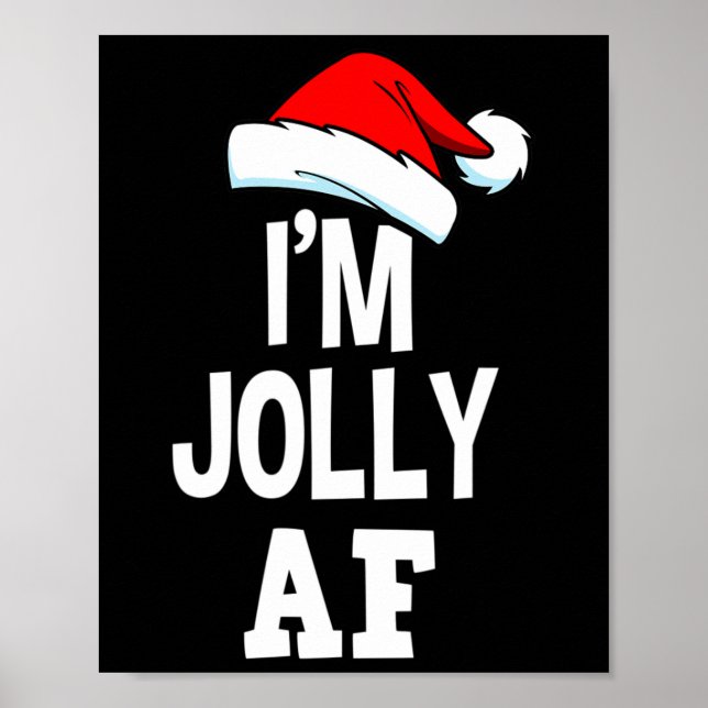 God jul, jag är Jolly Af Tee Santa Manar Wo Poster (Framsidan)