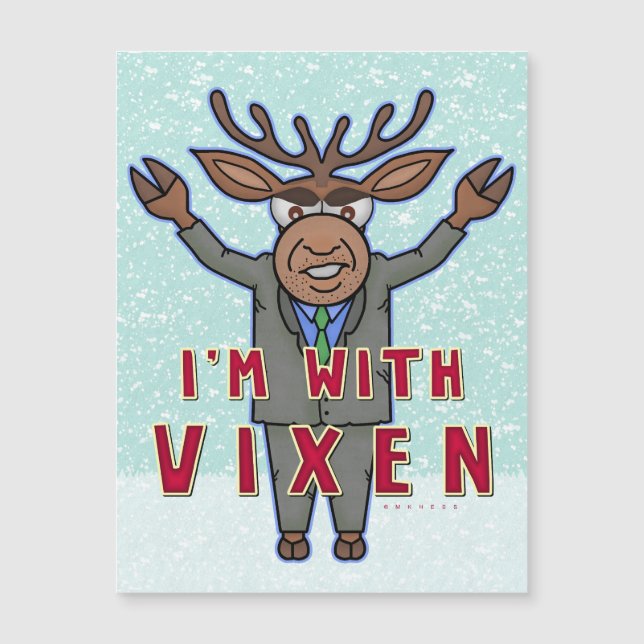 God jul, jag är med Vixen Reindeer-val (Framsida)