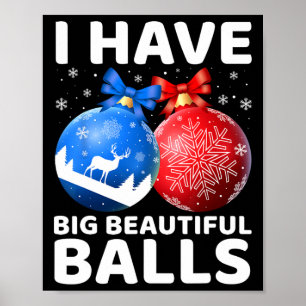 God jul, jag har ett stort vackert Julafton till m Poster